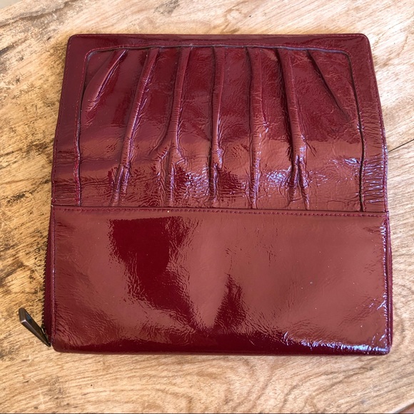 SOLD—NORDSTROM Red Patent Leather Wallet Clutch - Picture 4 of 8